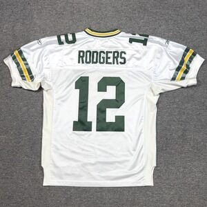Reebok 2010 Aaron Rodgers Green Bay Packers on Field NFL Equipment Jersey Sz 48